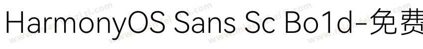 HarmonyOS Sans Sc Bo1d字体转换